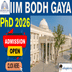 IIM Bodh Gaya Begins PhD Admission 2026; Apply Till March 31 @iimbg.ac.in